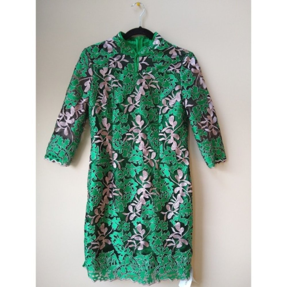 Stylewe Buttoned Embroidered Dress. - Picture 3 of 4